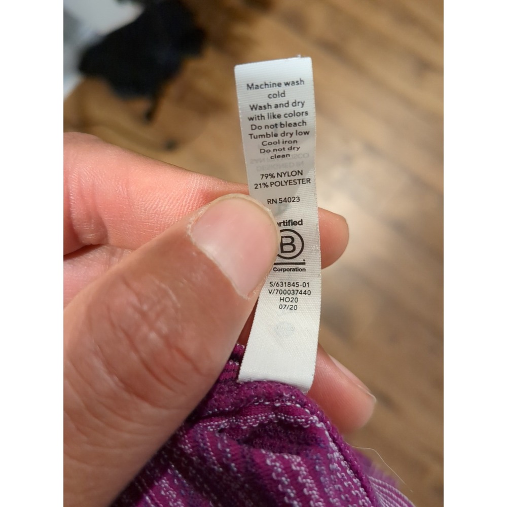 Athleta Womens L Long Sleeve Purple Performance Top Short - Picture 8 of 9